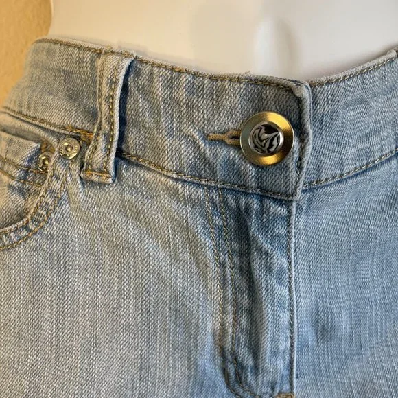 Dana Buchman Straight black label jeans light wash slight taper ankle size 6 - Picture 3 of 15